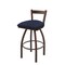 Holland Bar Stool Co 30" Low Back Swivel Bar Stool, Bronze Finish, Graph Anchor Seat 82130BZ014 - alternate 1
